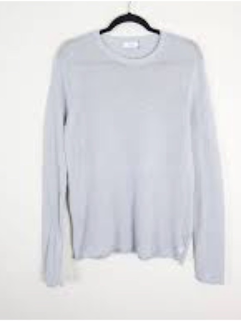 Light Gray Long-Sleeve Men's Knit Shirt - Onia